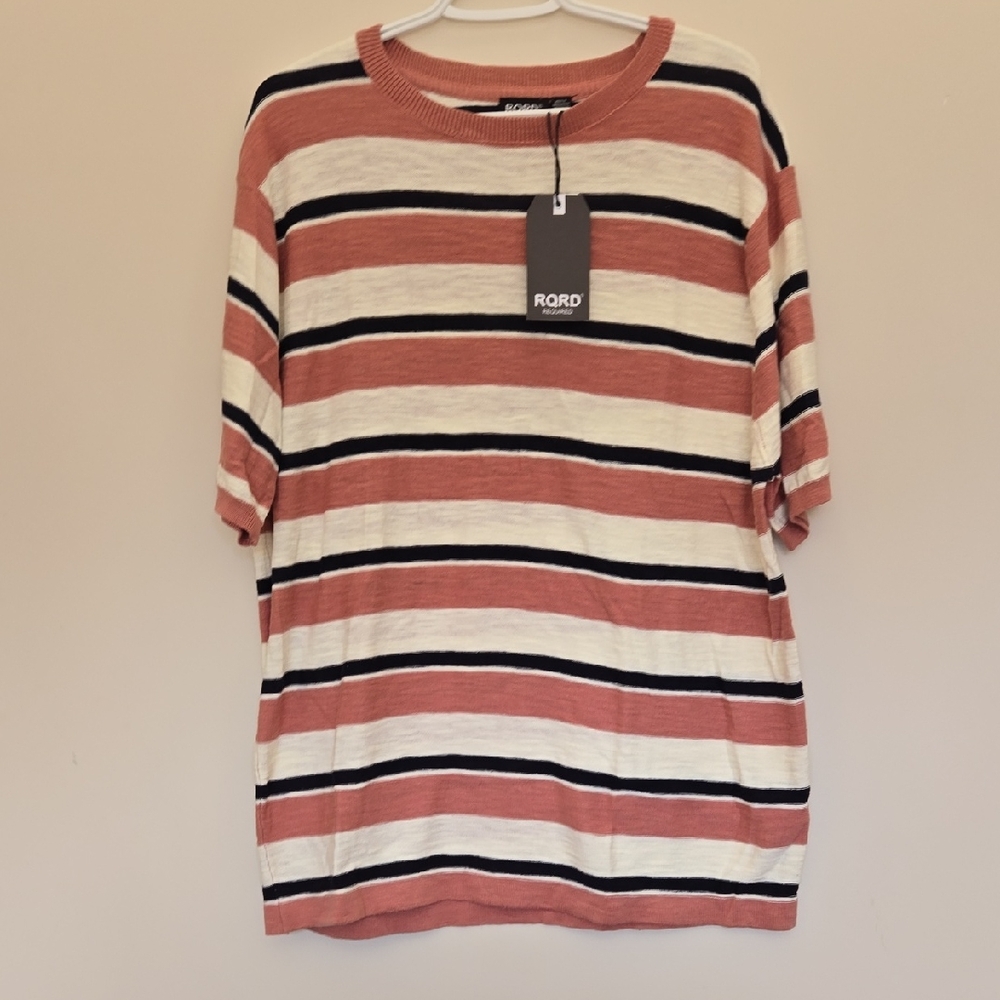 Striped Oversized Lightweight Tshirt